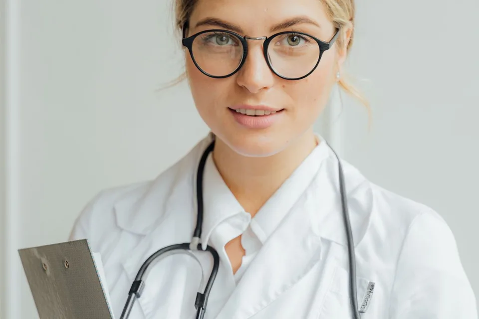 Medical professional with a clipboard