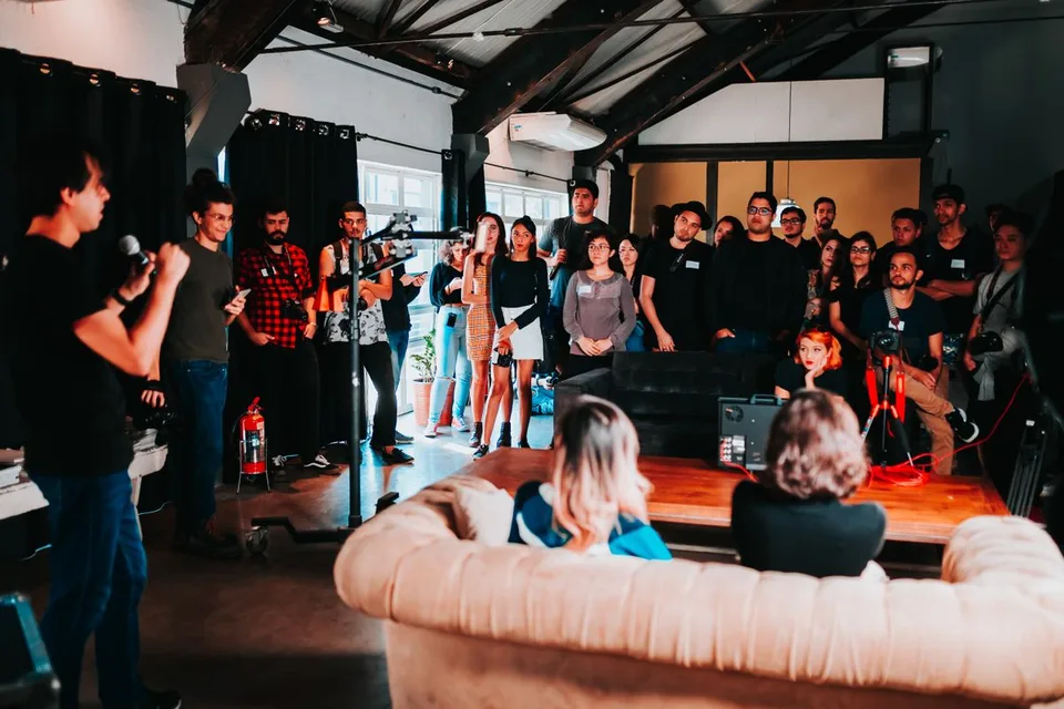 Audience at a business event